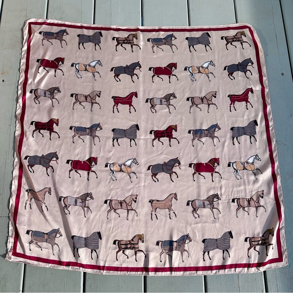 American Saddlebred Club | Mini Horses in Blankets Scarf Wrap | Size 27" x 27"